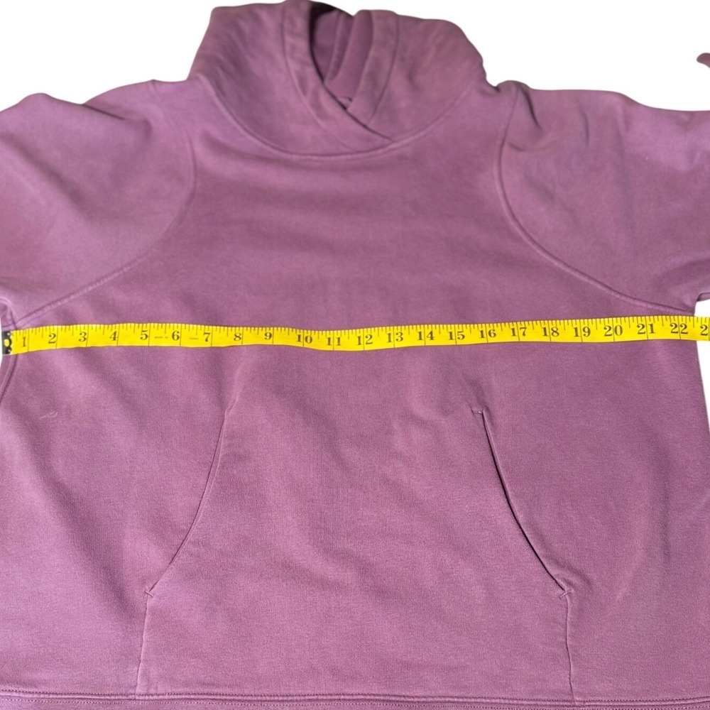 Lululemon Loungeful Hoodie Women 12 Vintage Plum Purple Fleece Pullover W3FSCS - Picture 5 of 6